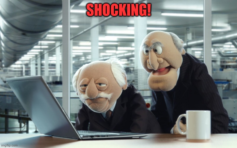 SHOCKING! | image tagged in muppets | made w/ Imgflip meme maker