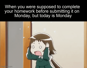 This anime girl has been doing homework for the past 2 years... When will  she be done? : r/Animemes