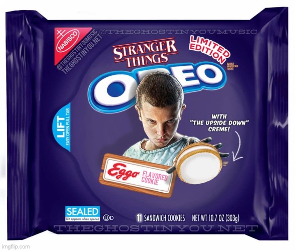 image tagged in stranger things,oreos | made w/ Imgflip meme maker