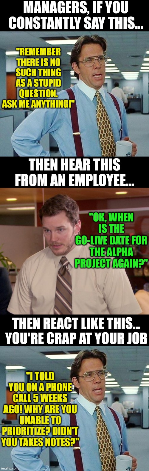 Scumbag Boss Meme