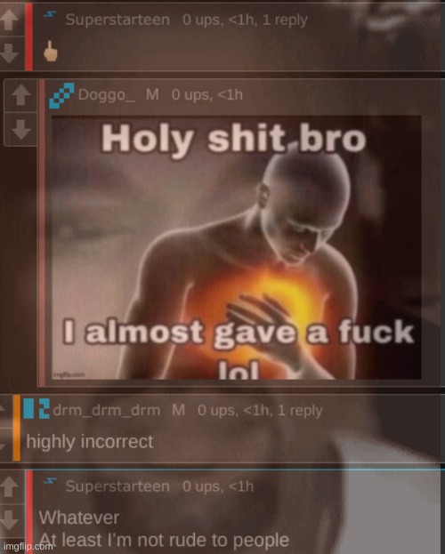 bro contradicted himself | made w/ Imgflip meme maker