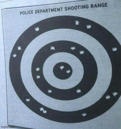 Police target practice | made w/ Imgflip meme maker