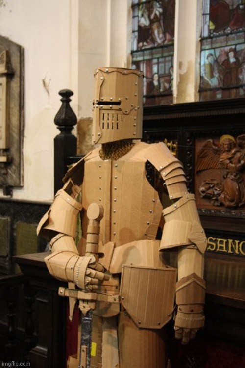 cardboard crusader.png | made w/ Imgflip meme maker