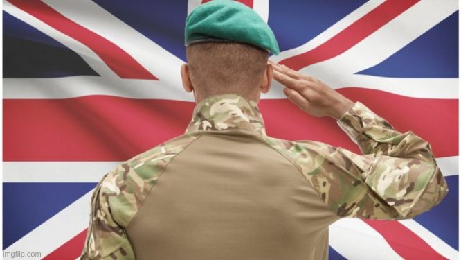 British soldier salute | image tagged in british soldier salute | made w/ Imgflip meme maker