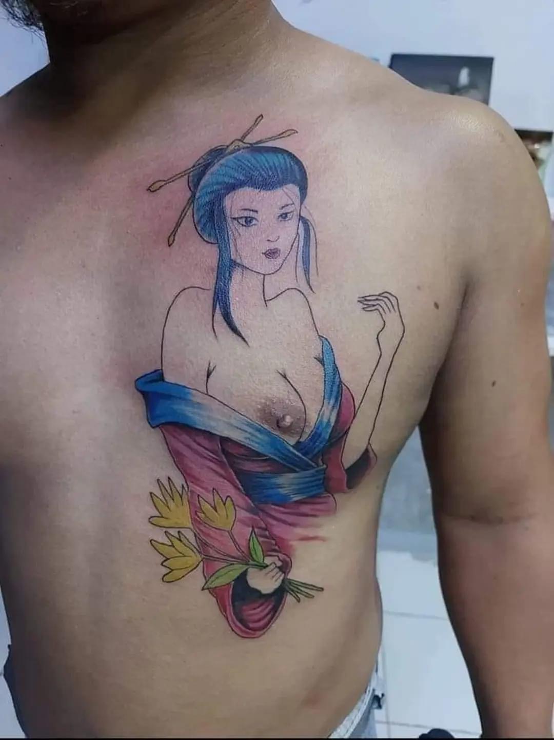 Geisha tattoo Blank Meme Template
