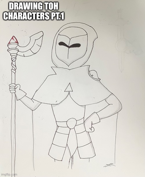 Golden Guard | DRAWING TOH CHARACTERS PT.1 | image tagged in the owl house,hunter | made w/ Imgflip meme maker