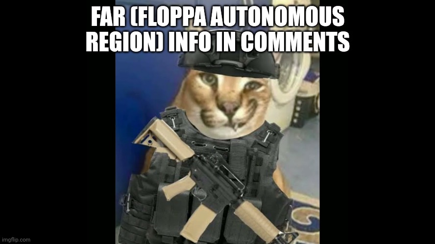 Floppa Military Annoucment | FAR (FLOPPA AUTONOMOUS REGION) INFO IN COMMENTS | image tagged in floppa military annoucment | made w/ Imgflip meme maker