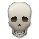 High Quality LG skull emoji Blank Meme Template