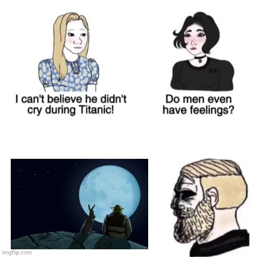 He didn't cry during Titanic | image tagged in he didn't cry during titanic | made w/ Imgflip meme maker