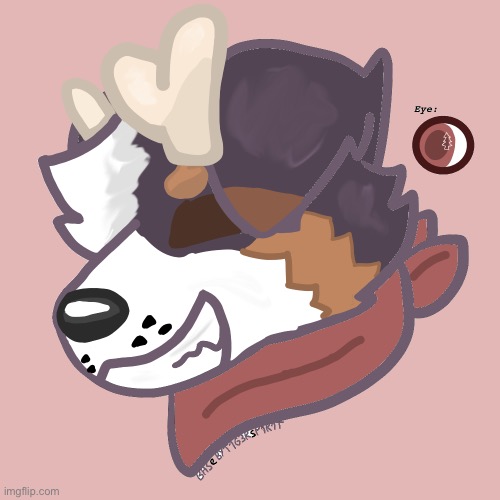 I made a new sona named buck! (He is a Bernese mountain dog/reindeer species) [base by : Tig3rPspir1t] | image tagged in furry art | made w/ Imgflip meme maker