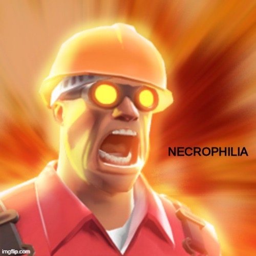 Mental disorder reveal | image tagged in necrophilia tf2 | made w/ Imgflip meme maker