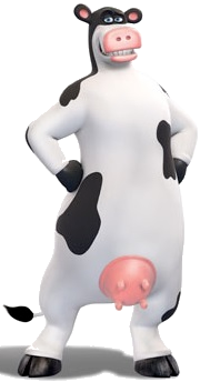 Otis the cow Blank Meme Template