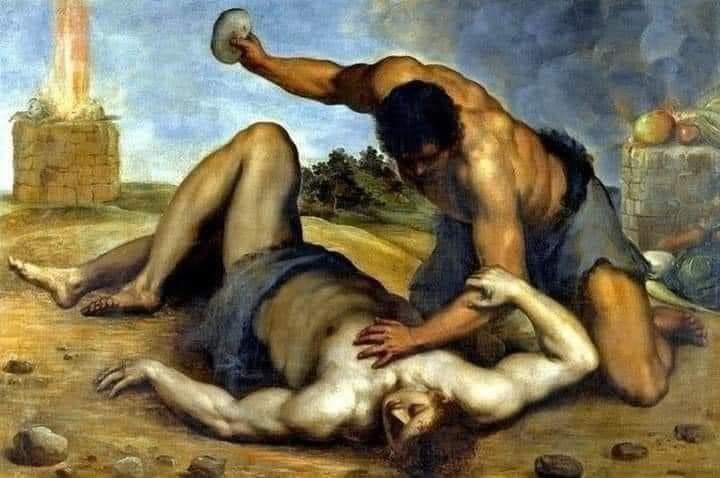 the first murder, Cain and Abel Blank Meme Template