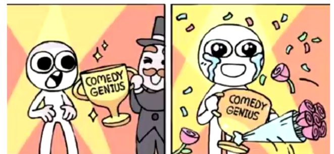 High Quality Comedy Genius Blank Meme Template
