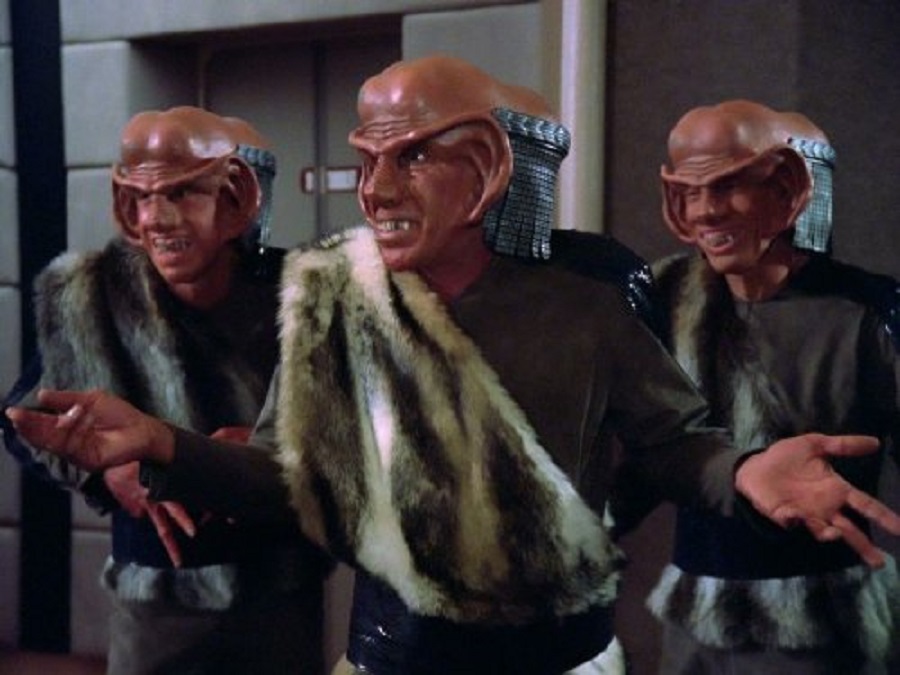 Ferengi with Arms Up Blank Meme Template