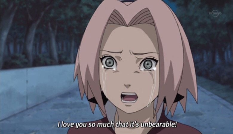 Sakura - I Love You So Much That It’s Unbearable Blank Meme Template