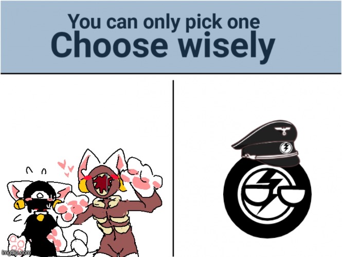 :troll: | image tagged in you can pick only one choose wisely | made w/ Imgflip meme maker