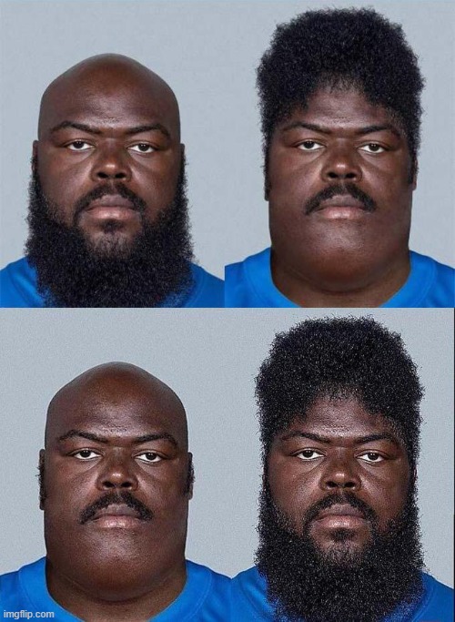 caption this. | image tagged in black man beard and haircut | made w/ Imgflip meme maker