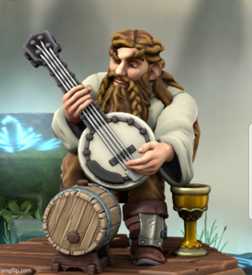 The Dwarf Bard! | image tagged in dwarf,original character | made w/ Imgflip meme maker