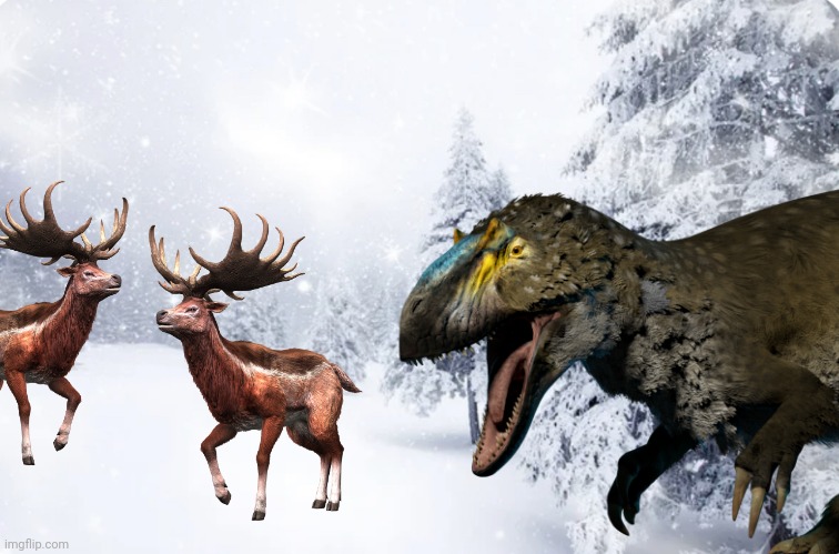 This feathered is hunting big deer | made w/ Imgflip meme maker