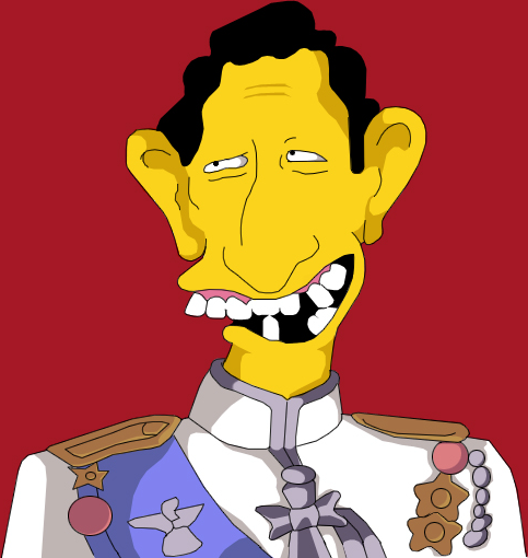 King Charles Simpsons Blank Meme Template
