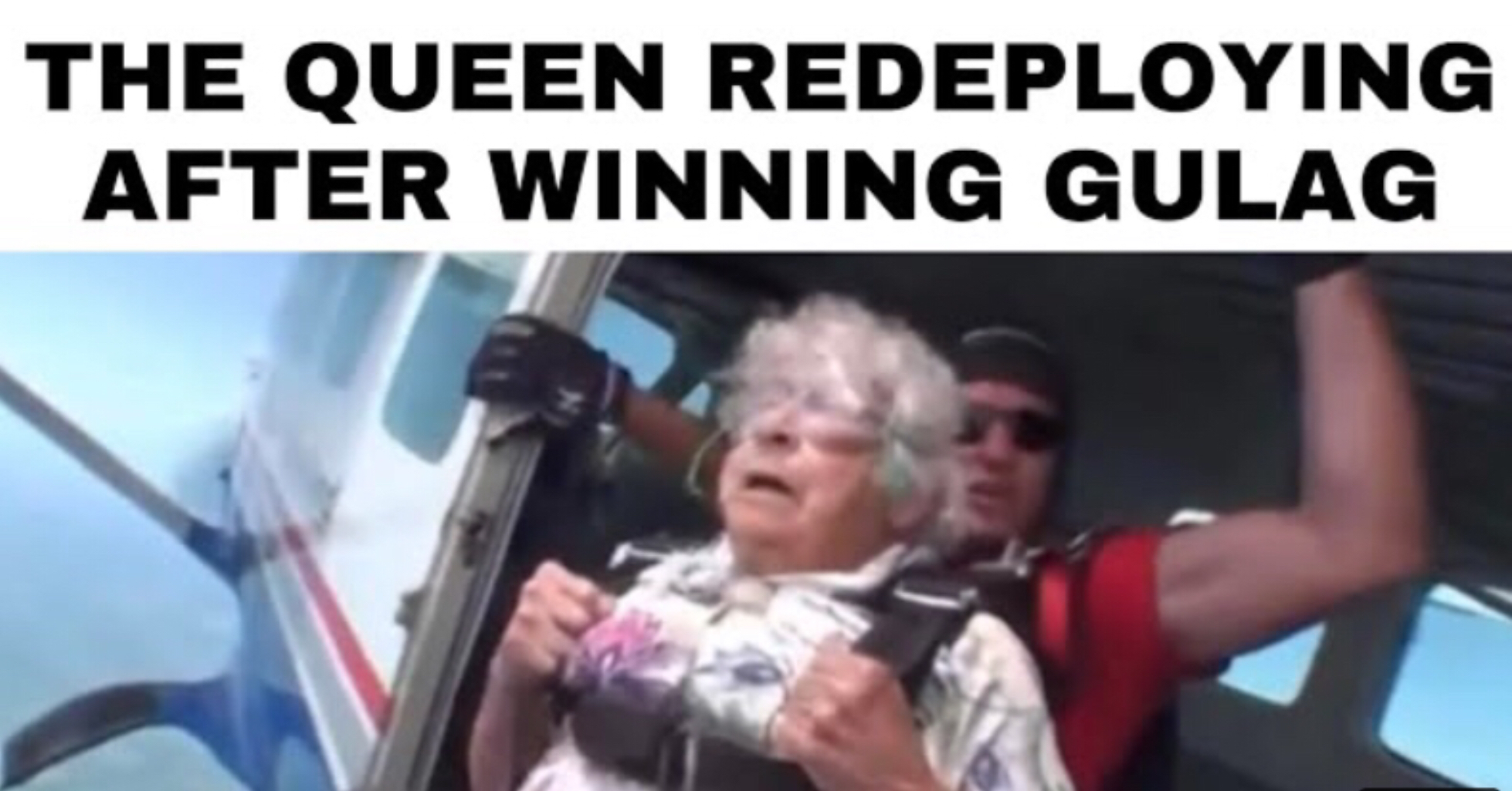 Queen Elizabeth be like Blank Meme Template
