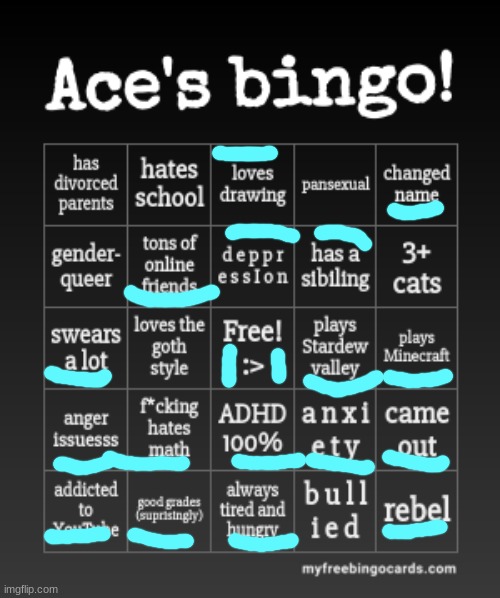 B i n g o | image tagged in aces bingo | made w/ Imgflip meme maker