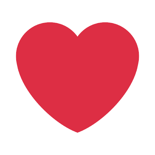 Heart Google Emoji Blank Meme Template
