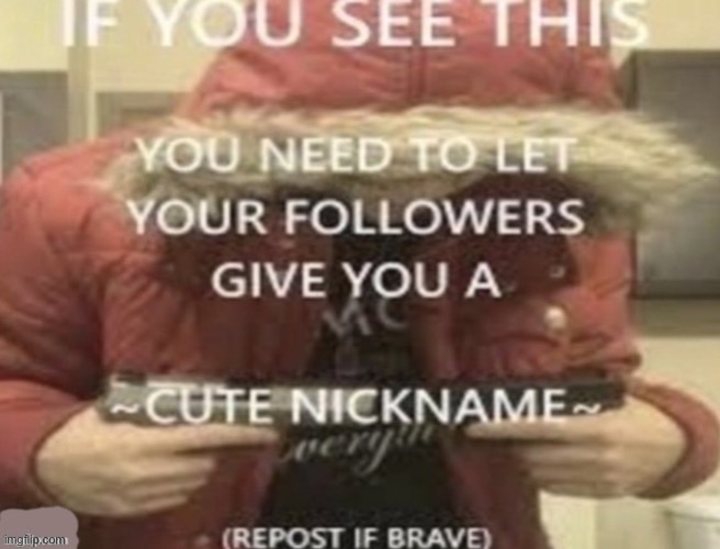Do it and put it in the comments, most upvoted comment wins | image tagged in brave,repost,do it,please | made w/ Imgflip meme maker