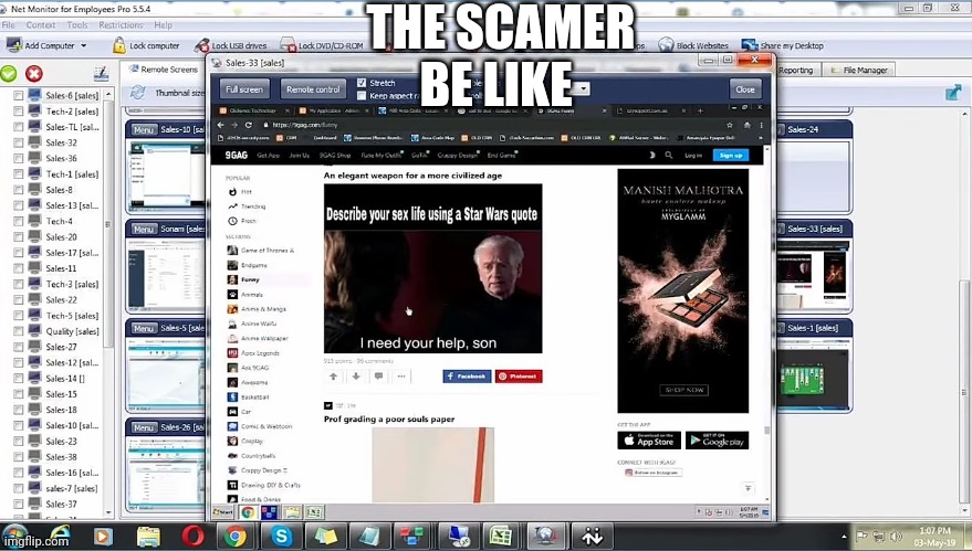 THE SCAMER BE LIKE | made w/ Imgflip meme maker