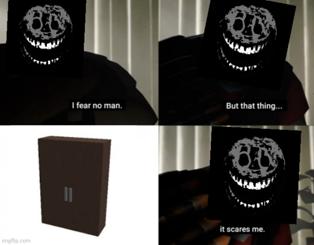 e | image tagged in roblox doors rush i fear no man | made w/ Imgflip meme maker