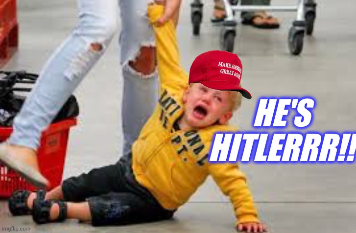 Tantrum store | HE'S HITLERRR!! | image tagged in tantrum store | made w/ Imgflip meme maker