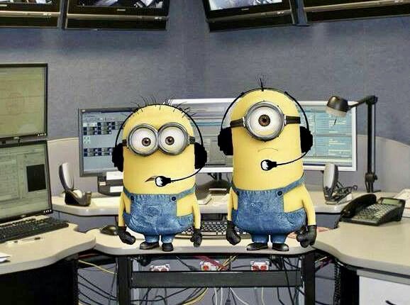 High Quality Minions Two Dispatchers Blank Meme Template