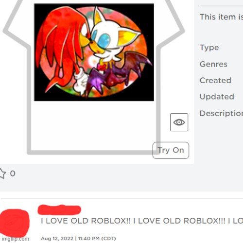 I LOVE OLD ROBLOX!!! | made w/ Imgflip meme maker