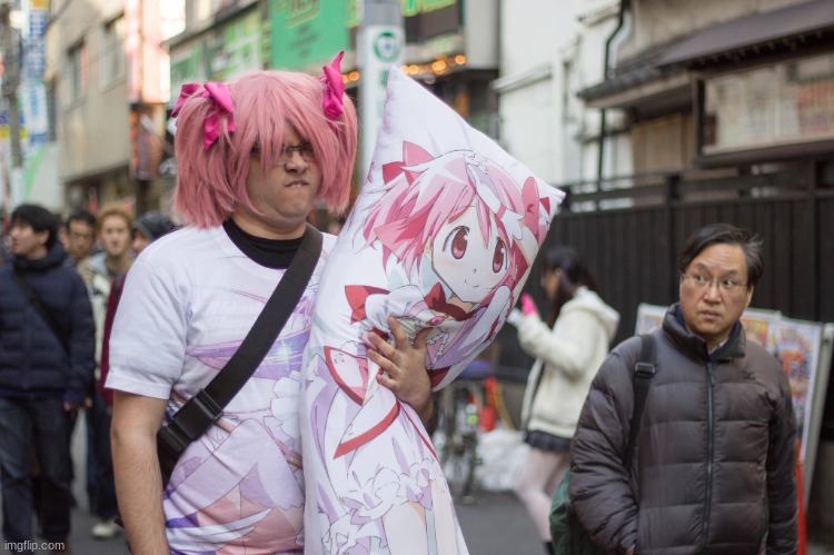 Weeb In Japan | image tagged in weeb in japan | made w/ Imgflip meme maker