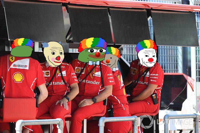Ferrari F1 Clowns Blank Meme Template