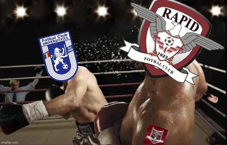 FCU Craiova 1-0 Rapid Bucharest | image tagged in futbol,romania,boxing,memes | made w/ Imgflip meme maker