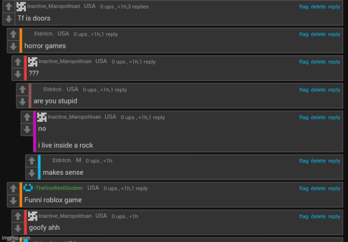 What's wrong in this image? Is it: a. USA replacing the M sign - b. Somebody's username saying they're inactive but commenting o | made w/ Imgflip meme maker
