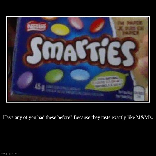 image tagged in funny,demotivationals,smarties chocolate | made w/ Imgflip demotivational maker