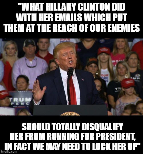 If you were too young to remember 9/11 - its why old folks take National Security pretty seriously. Well most old folk. | "WHAT HILLARY CLINTON DID WITH HER EMAILS WHICH PUT THEM AT THE REACH OF OUR ENEMIES; SHOULD TOTALLY DISQUALIFY HER FROM RUNNING FOR PRESIDENT, IN FACT WE MAY NEED TO LOCK HER UP" | image tagged in memes,politics,treason,national security,idiot,lock him up | made w/ Imgflip meme maker