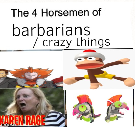 Eoeoeoeoeoeoeoeoeoeoe  BARBARIAN COMPILATION! | made w/ Imgflip meme maker