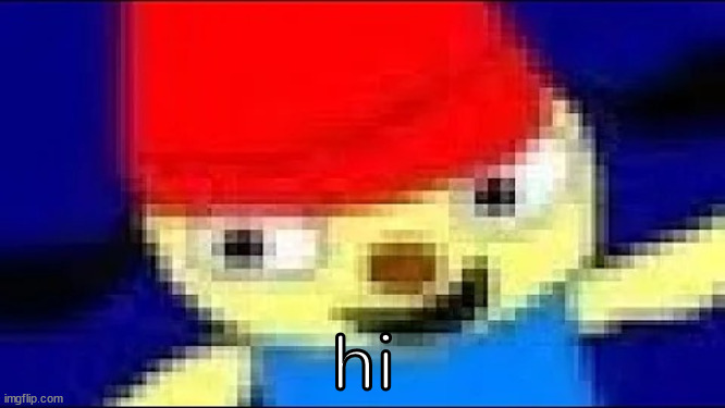 Parappa in 4k Ultra HD | hi | image tagged in parappa in 4k ultra hd | made w/ Imgflip meme maker