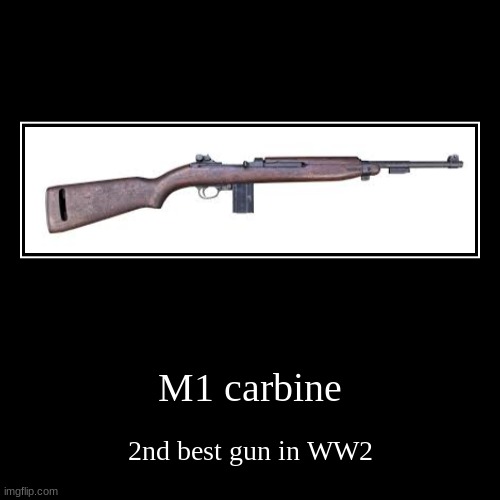 M1 carbine | image tagged in funny,demotivationals | made w/ Imgflip demotivational maker