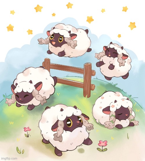 For neon bc he luv Wooloo (artist not found) | image tagged in wooloo | made w/ Imgflip meme maker