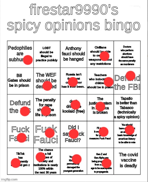 10/10, good bingo Firestar | made w/ Imgflip meme maker