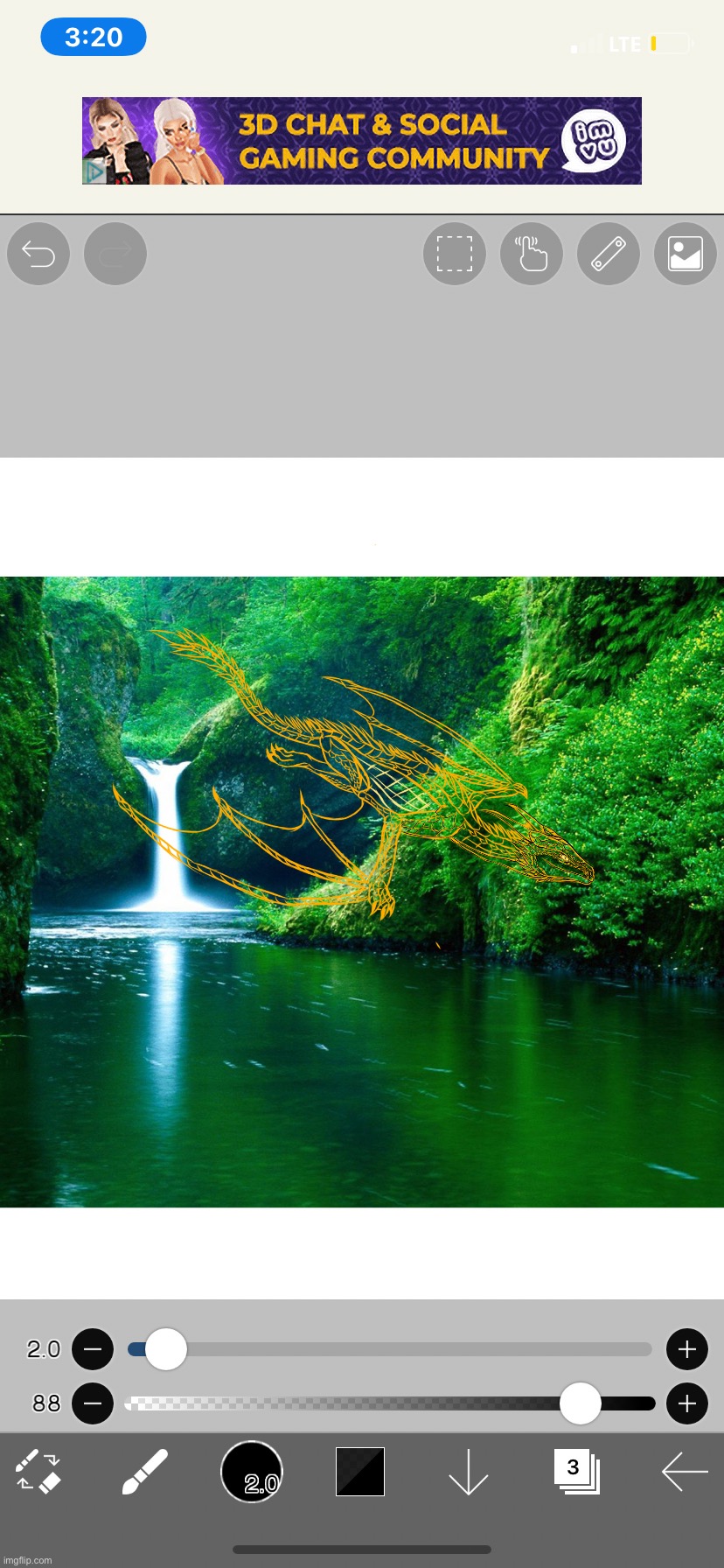 I’m putting a water fall in the background I got it from the Internet | made w/ Imgflip meme maker