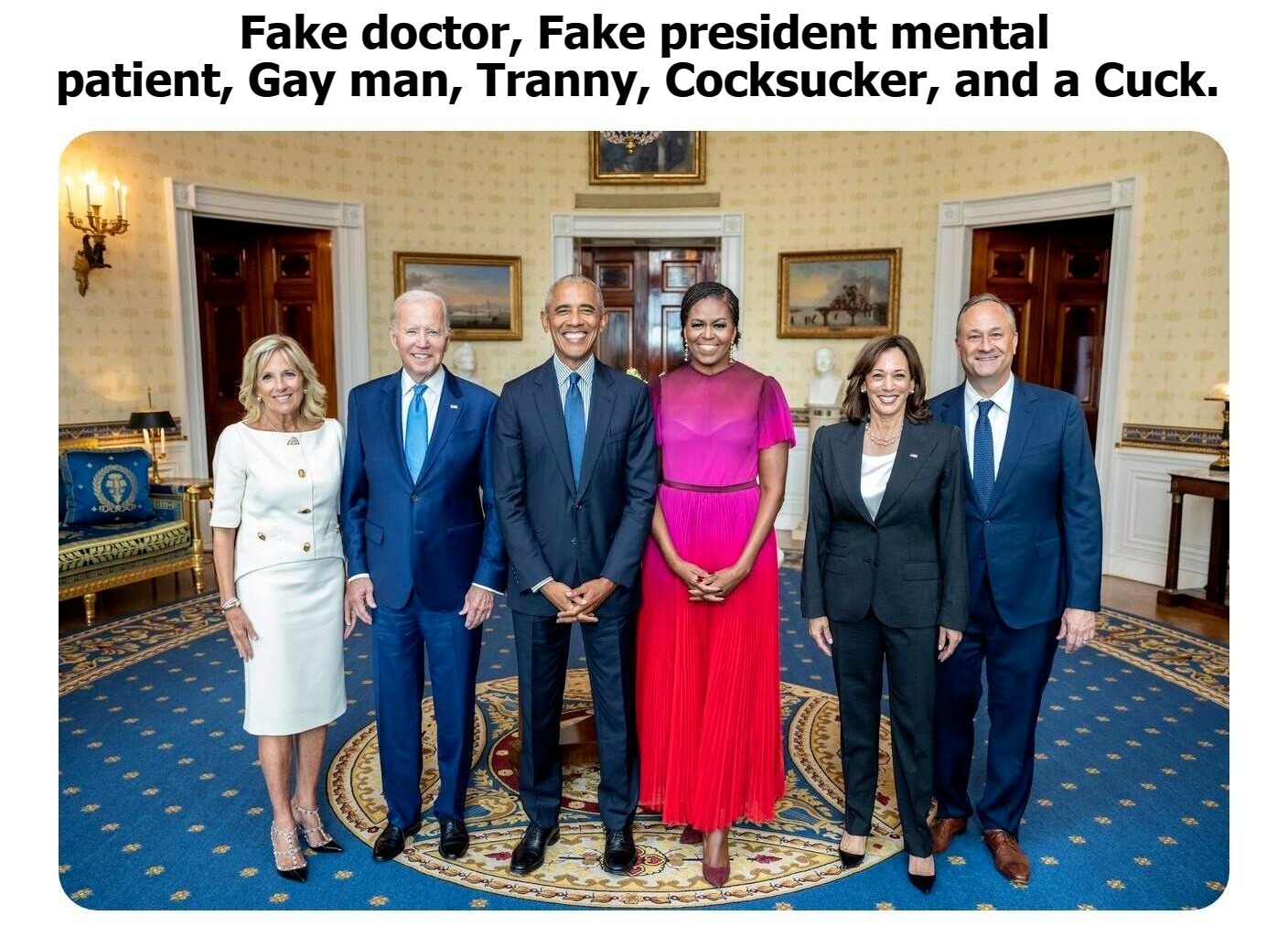 Residential Portrait | image tagged in residential portrait,not my president,fake people,fake presidents,lunatics in charge of the asylum,sexual deviants | made w/ Imgflip meme maker