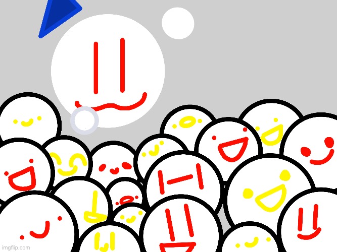 Repost, but add your oc over the face you want- :D (and don’t do the one with a blue triangle over it’s head, that’s my oc-) | made w/ Imgflip meme maker