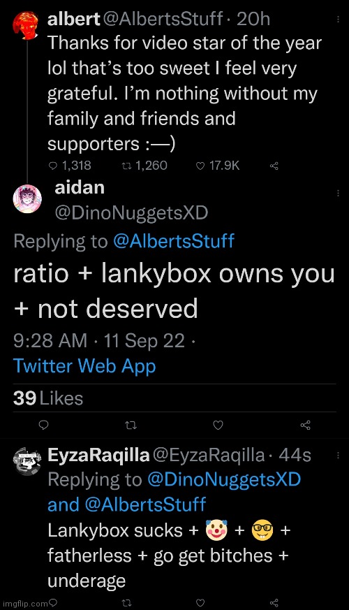 Look at this lankybox fan | made w/ Imgflip meme maker