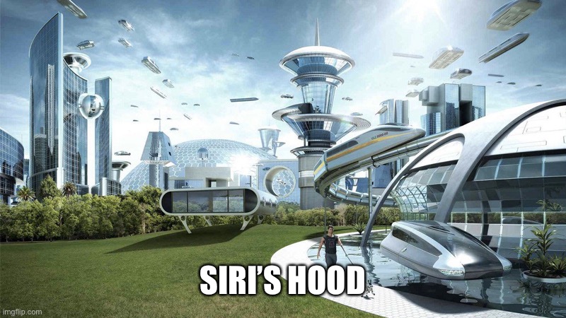 The future world if | SIRI’S HOOD | image tagged in the future world if | made w/ Imgflip meme maker